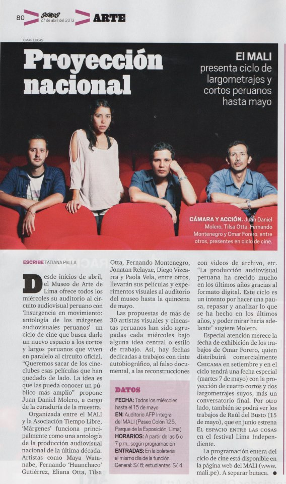 el comercio cine peruano